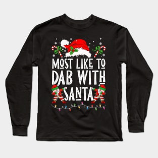 Most Likely To DAB With Santa Long Sleeve T-Shirt